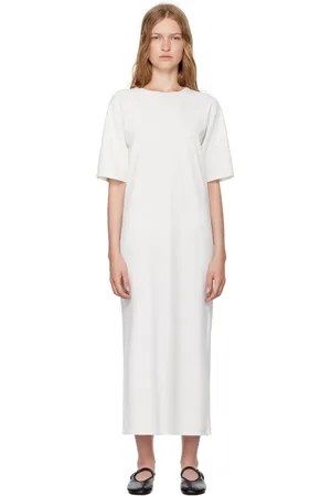 The Row White Gitu Maxi Dress