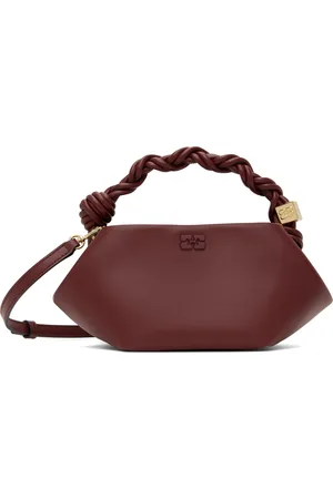 Ganni Burgundy Mini Bou Bag
