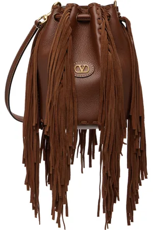 VALENTINO GARAVANI Brown Nellcôte Small Bucket Bag