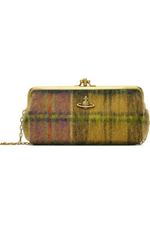 Vivienne Westwood Khaki Db Frame Purse Chain Bag
