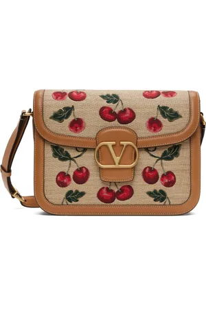 VALENTINO GARAVANI Tan 9to5 Mini Cherryfic Bag