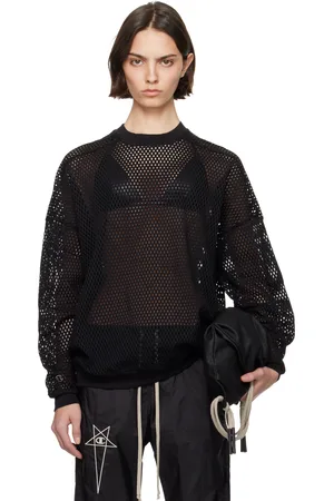 Rick Owens Black Champion Edition Jumbo Sweatshirt
