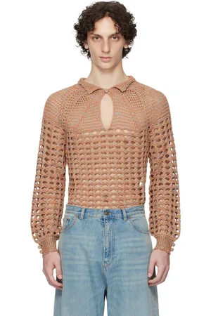 VALENTINO Multicolor Cotton & Mouline Linen Sweater