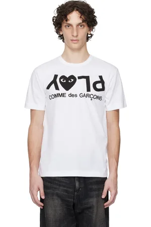 Comme des Garçons PLAY White Large Logo T-shirt