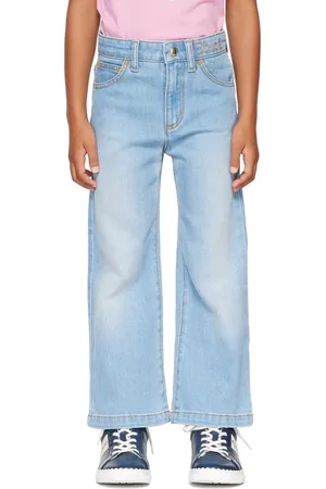 Chloé Kids Blue Faded Jeans
