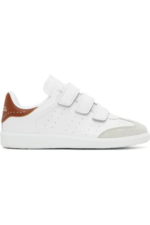 Isabel Marant White & Brown Beth Sneakers