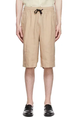Giorgio Armani Beige Hemp Shorts