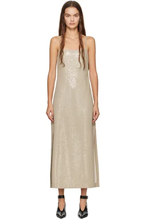 Max Mara Beige Alias Midi Dress
