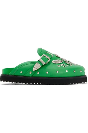 TOGA PULLA SSENSE Exclusive Kids Green Slippers