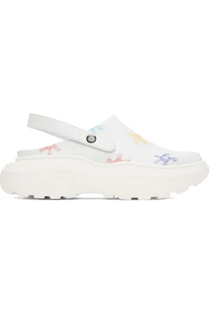 Phileo White Sabot Mules