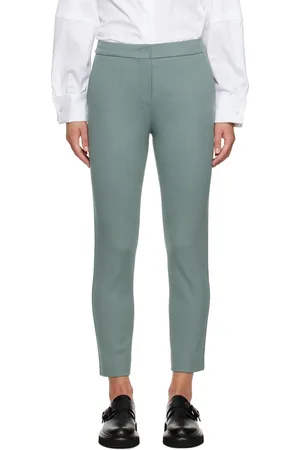 Max Mara Green Cropped Trousers