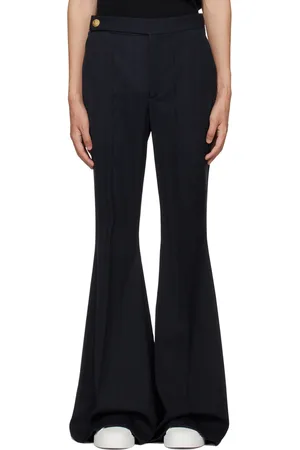 Balmain Navy Buttoned Trousers