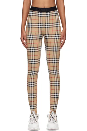 Burberry Beige Vintage Check Leggings