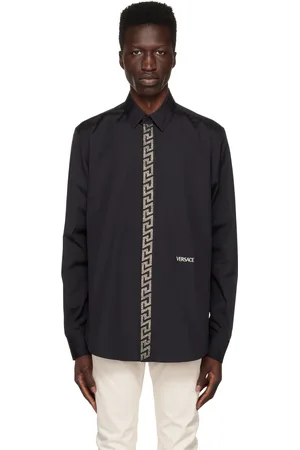 VERSACE Black Studded Shirt