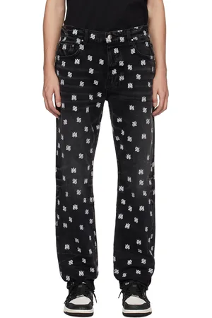 AMIRI Black Embroidered Jeans