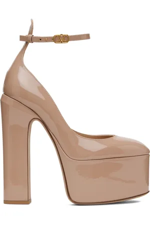 VALENTINO GARAVANI Beige Tan-Go 155 Platform Pumps