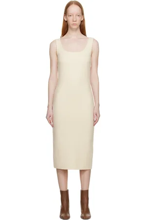 Max Mara Off-White Onagro Midi Dress