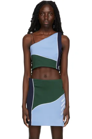Ahluwalia Blue & Green Twice As Nice Tank Top