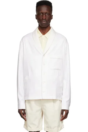 Agnona White Cotton Pyjama Shirt