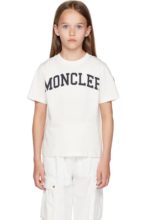 Moncler Kids White Printed T-Shirt