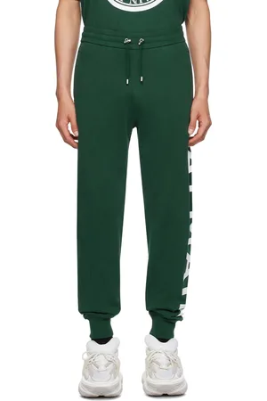 Balmain Green Printed Sweatpants