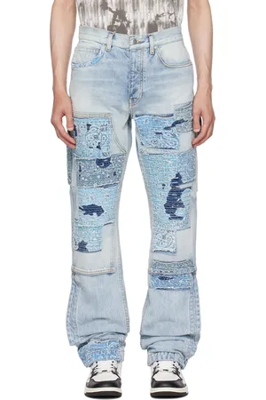 AMIRI Indigo Patchwork Jeans