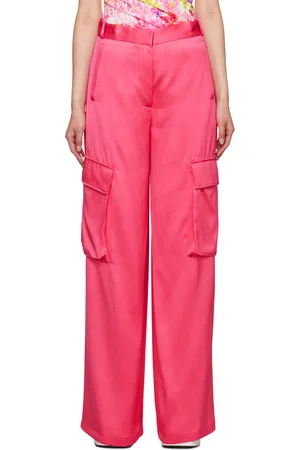 VERSACE Pink Cargo Pocket Trousers