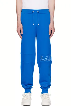 Balmain Blue Embossed Sweatpants