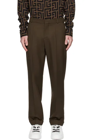 Balmain Brown Four-Pocket Trousers