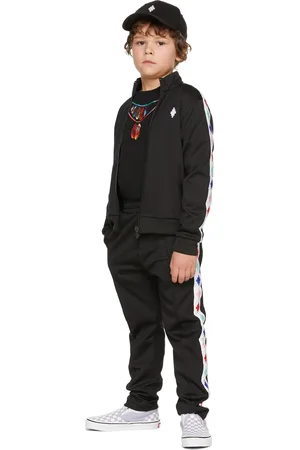 MARCELO BURLON Kids Black Cross Track Jacket