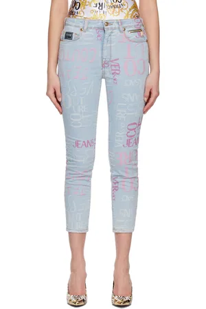 VERSACE Indigo Jacquard Jeans