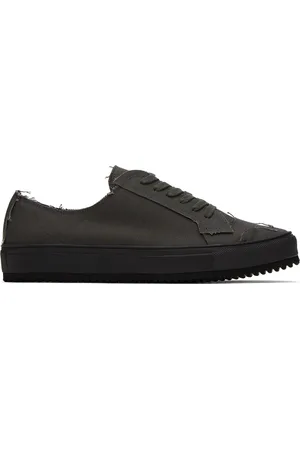 YOHJI YAMAMOTO Gray Raw Edge Sneakers