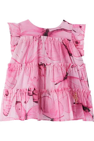 MISS BLUMARINE Baby Pink Tiered Dress