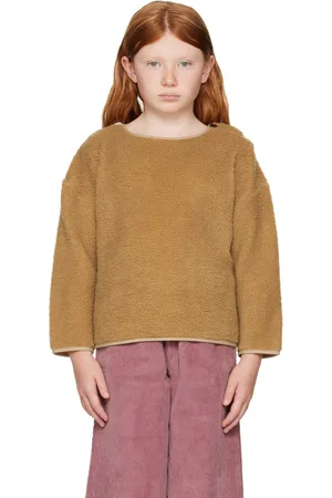 Daily Brat Kids Brown & Off-White Color Block Sweater