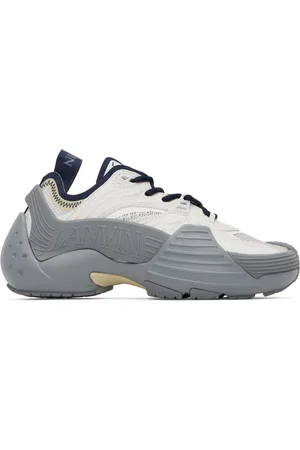 Lanvin SSENSE Exclusive Gray & Navy Flash-X Sneakers