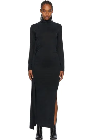 Maison Margiela Black Turtleneck Long Dress