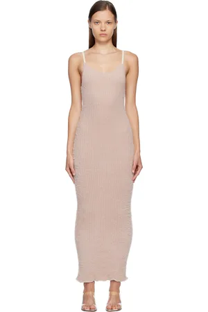 Maison Margiela Pink Furry Maxi Dress
