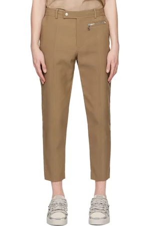 Balmain Taupe Paneled Trousers