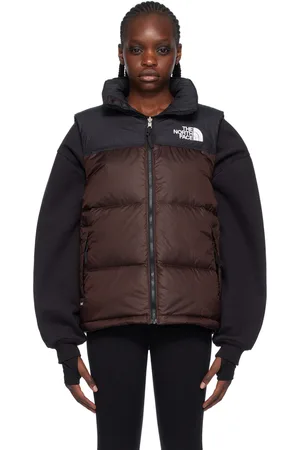 The North Face Black & Burgundy 1996 Retro Nuptse Down Vest