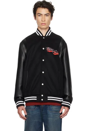 Balmain Black Paneled Bomber Jacket