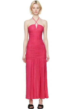 Ganni SSENSE Exclusive Pink Maxi Dress