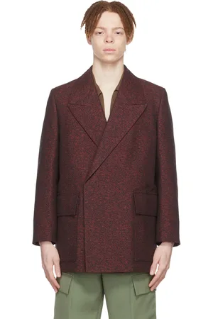 Jil Sander SSENSE Exclusive Red Cotton Coat