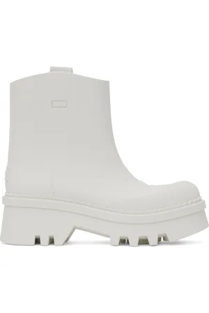 Chloé White Raina Rain Boots