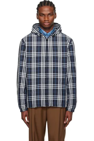 Burberry Navy Check Jacket