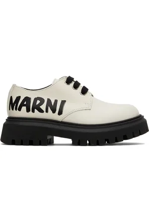 Marni Kids White Platform Derbys