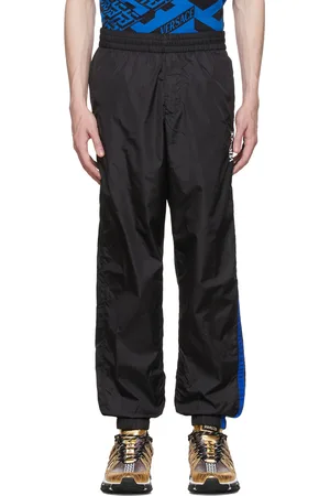 VERSACE Black Nylon Track Pants