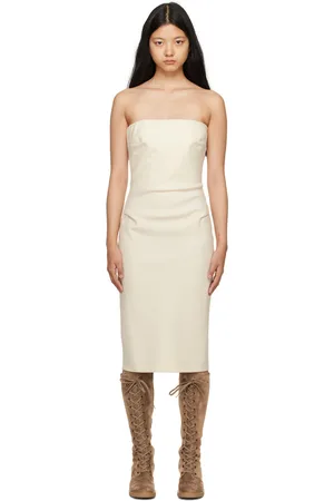 Max Mara Off-White Bernard Midi Dress