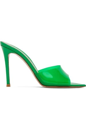 Gianvito Rossi Green Elle Heeled Sandals