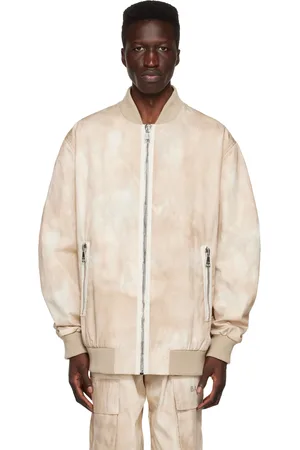 Balmain Beige Insulated Bomber Jacket