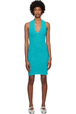 Ganni Blue Cutout Minidress